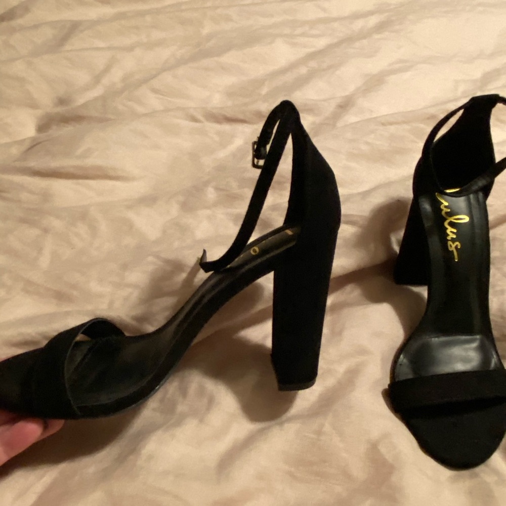 Lulus black Sandals - Picture 3 of 7